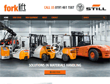 Tablet Screenshot of forkliftsolutions.info